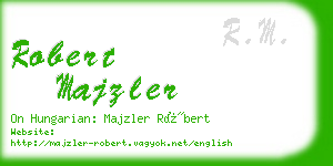 robert majzler business card